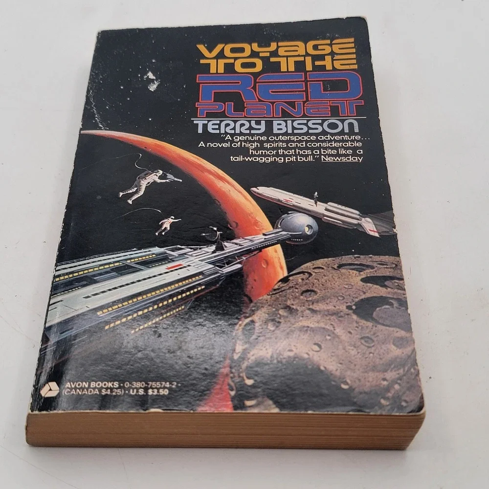 Terry Bisson Voyage to the Red Planet PB 1st Printing 1991 Vintage Mars Sci-Fi